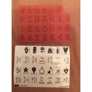 INVENTORY REDUCTION SALE. Stampin Up Mini Mates Set of 28 B6